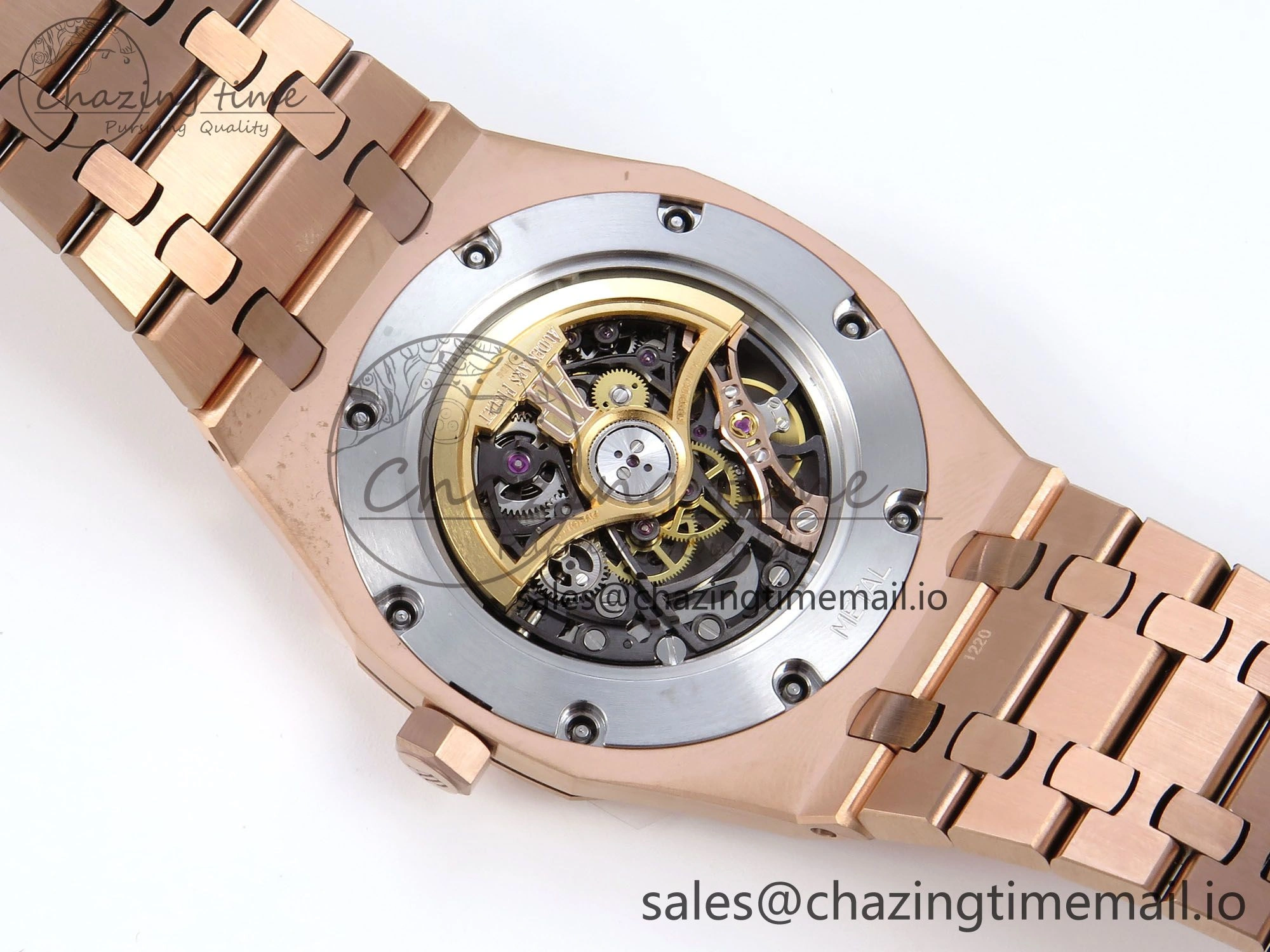 Royal Oak 41mm Openworked 15407 RG THBF 1:1 Best Edition on RG Bracelet SA3132 V2