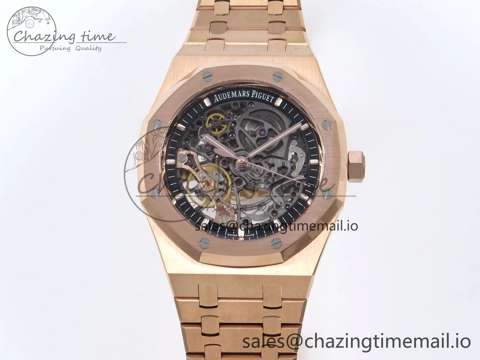 Royal Oak 41mm Openworked 15407 RG THBF 1:1 Best Edition on RG Bracelet SA3132 V2