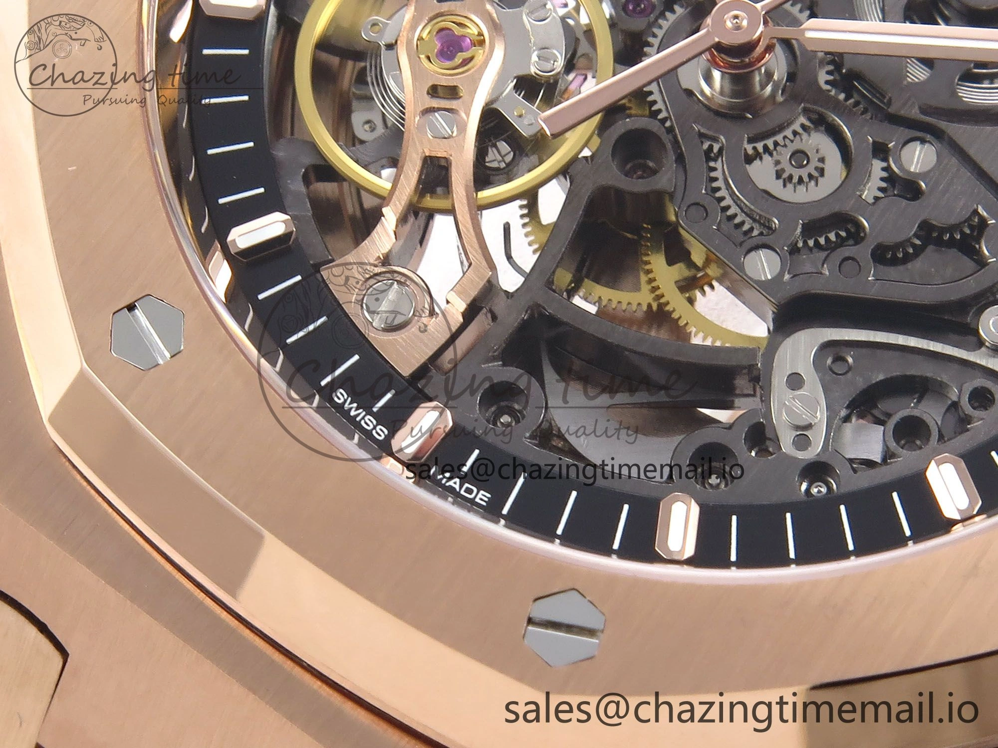 Royal Oak 41mm Openworked 15407 RG THBF 1:1 Best Edition on RG Bracelet SA3132