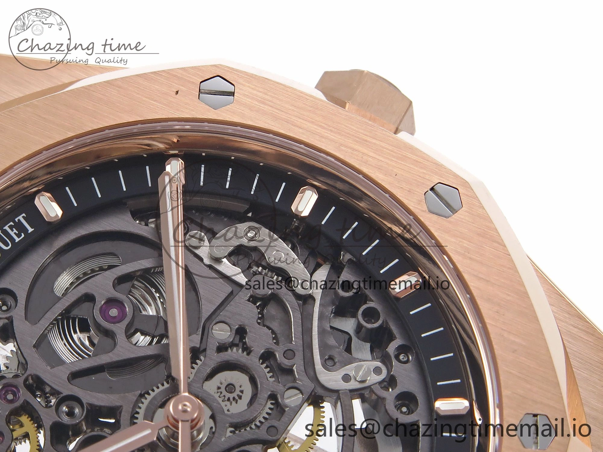 Royal Oak 41mm Openworked 15407 RG THBF 1:1 Best Edition on RG Bracelet SA3132