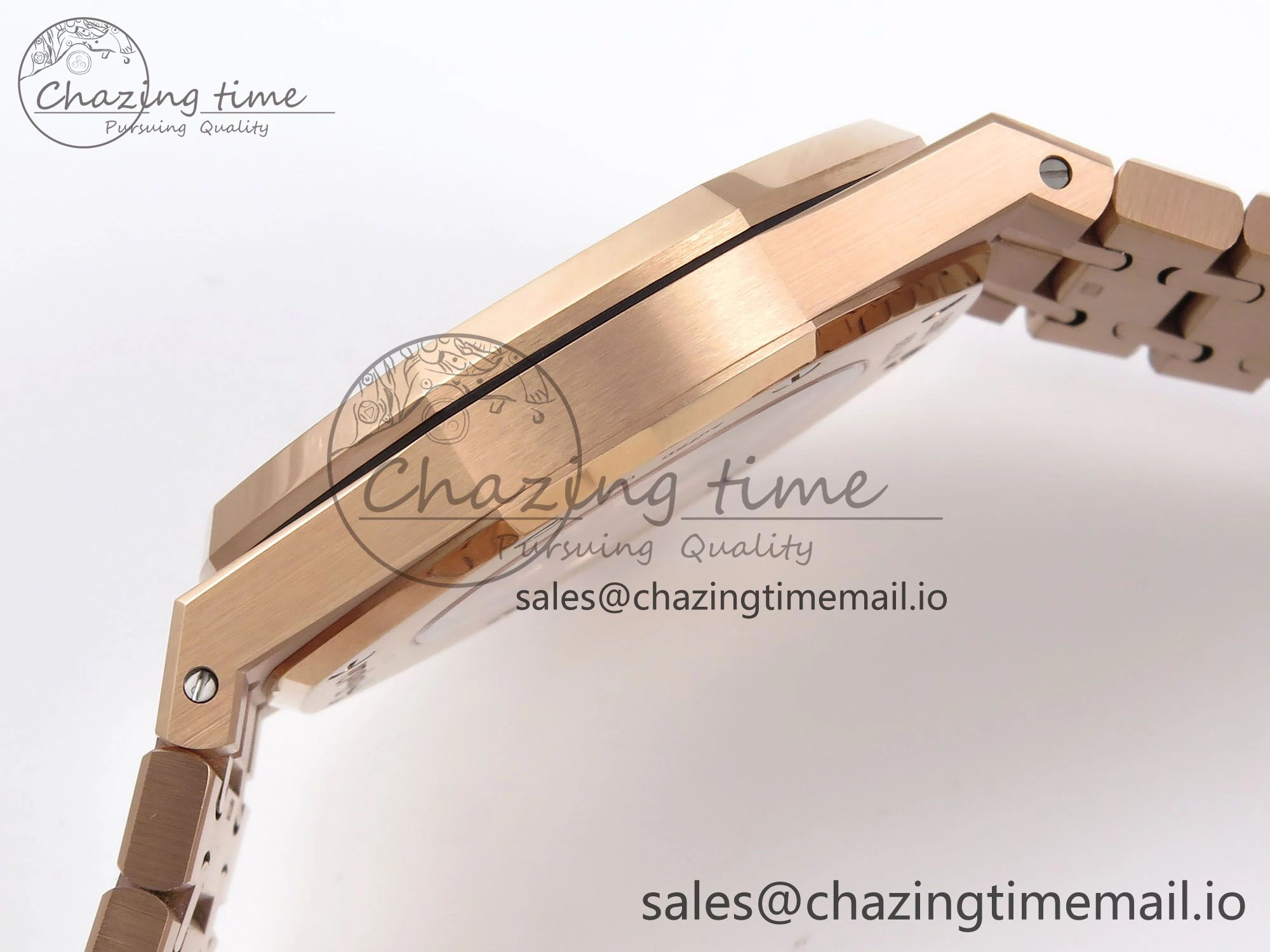 Royal Oak 41mm Openworked 15407 RG THBF 1:1 Best Edition on RG Bracelet SA3132