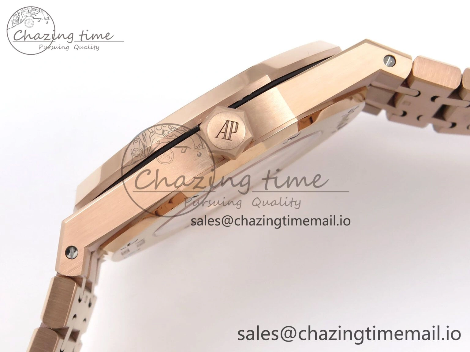 Royal Oak 41mm Openworked 15407 RG THBF 1:1 Best Edition on RG Bracelet SA3132