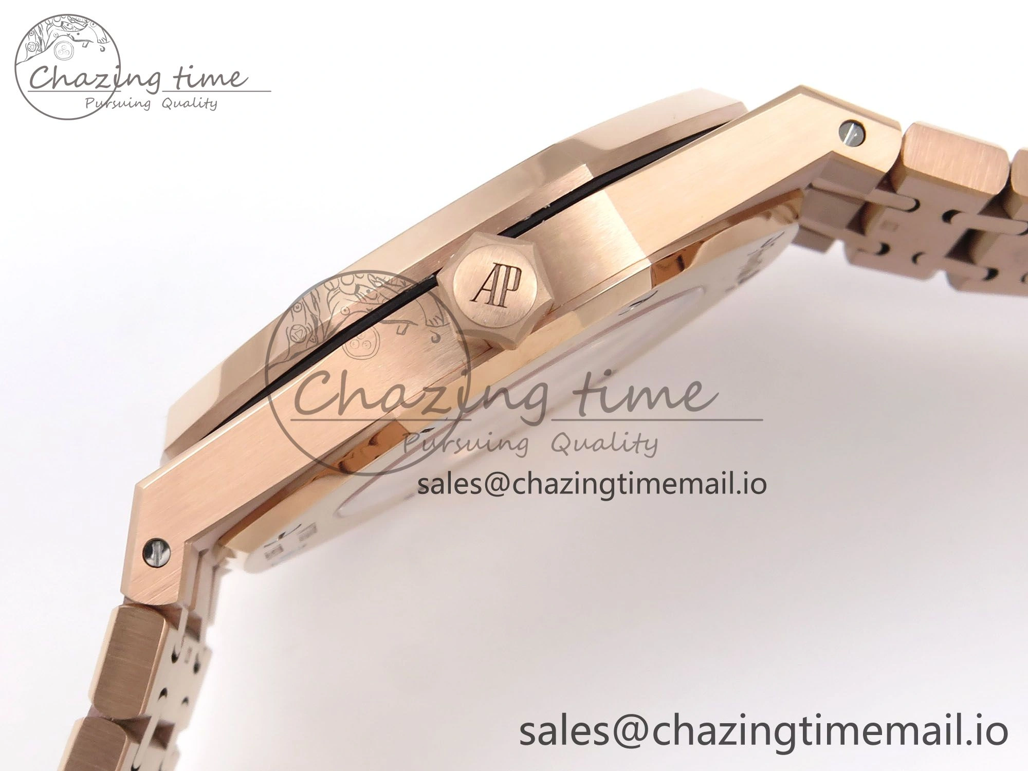Royal Oak 41mm Openworked 15407 RG THBF 1:1 Best Edition on RG Bracelet SA3132