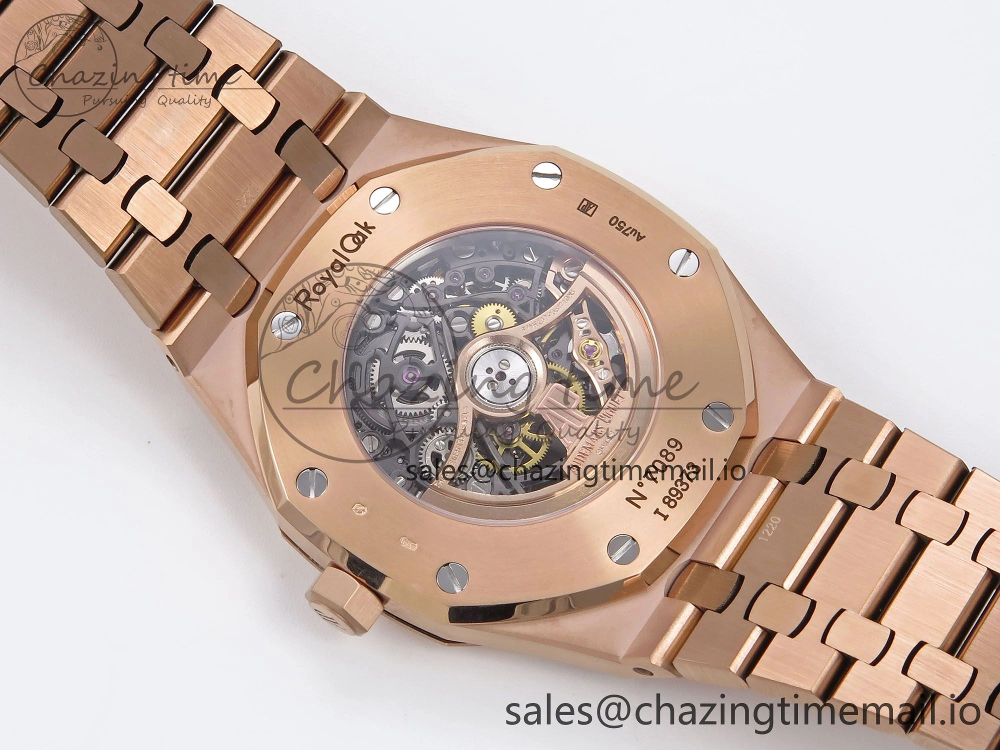 Royal Oak 41mm Openworked 15407 RG THBF 1:1 Best Edition on RG Bracelet SA3132