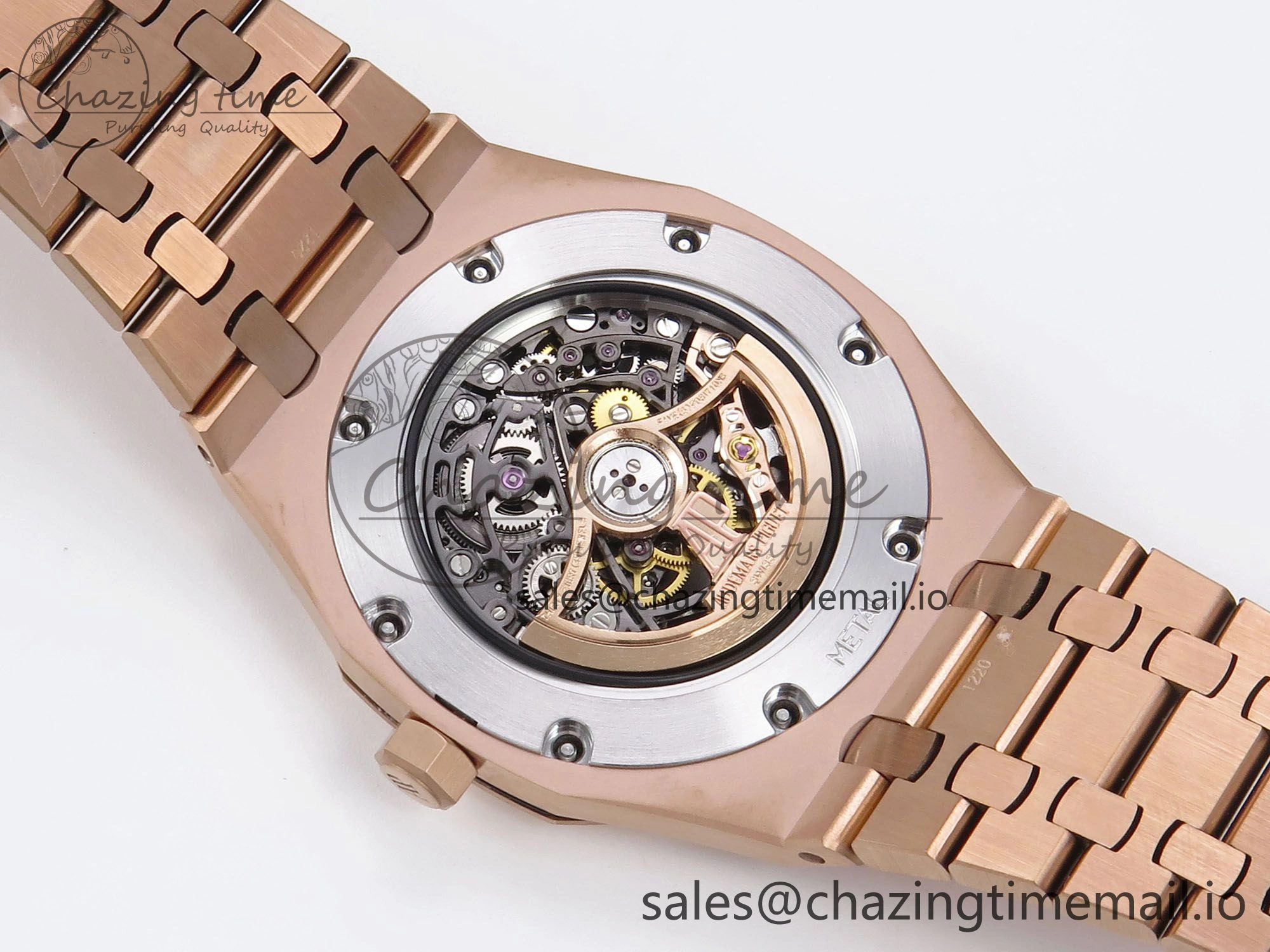 Royal Oak 41mm Openworked 15407 RG THBF 1:1 Best Edition on RG Bracelet SA3132