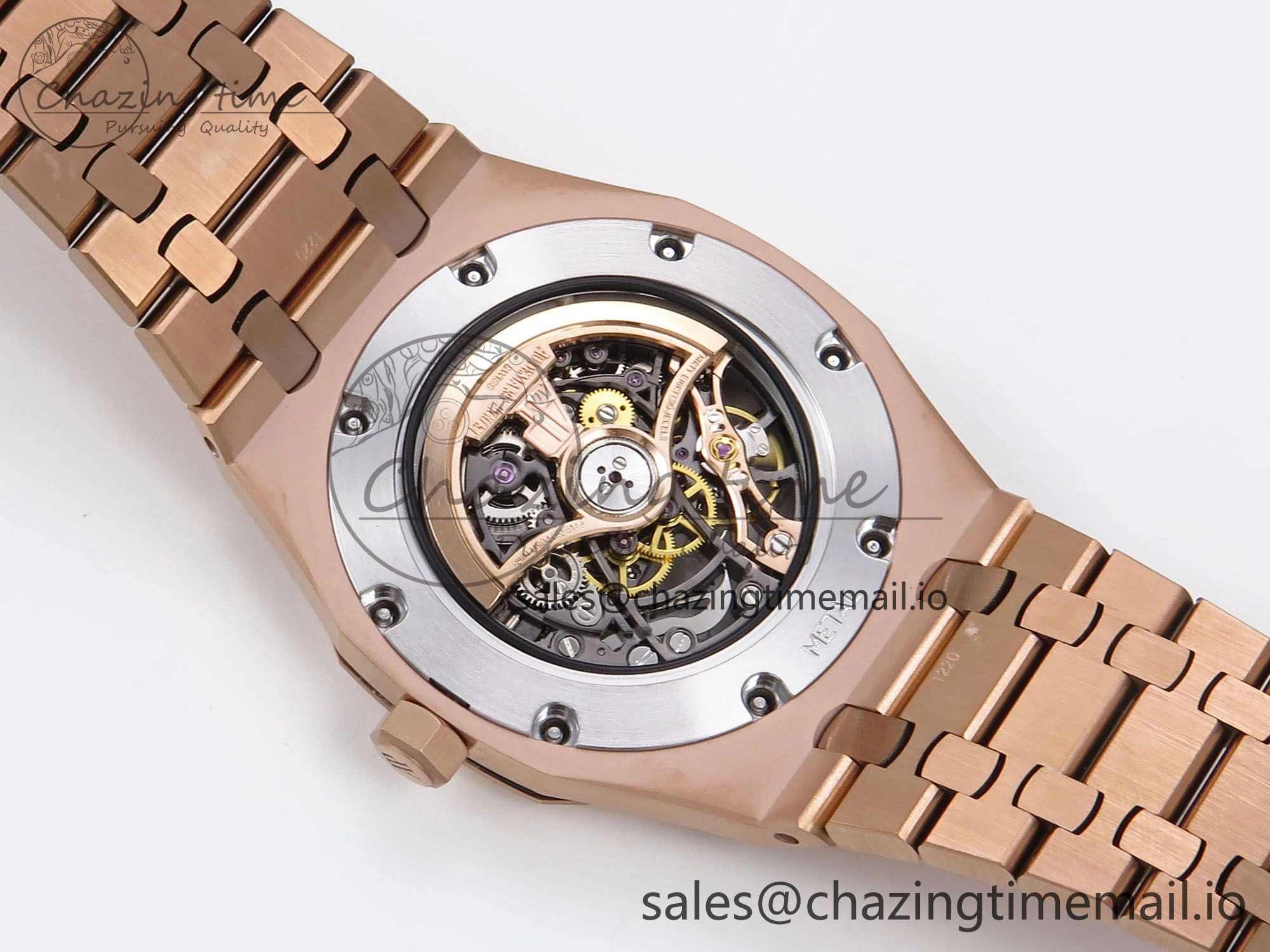 Royal Oak 41mm Openworked 15407 RG THBF 1:1 Best Edition on RG Bracelet SA3132