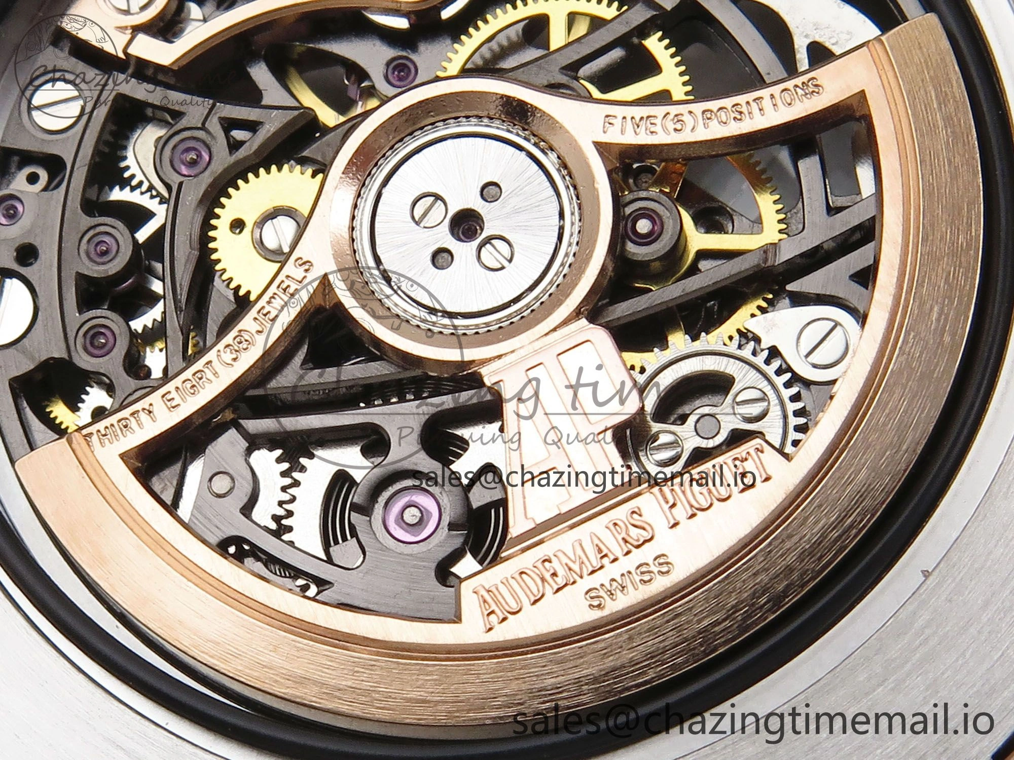Royal Oak 41mm Openworked 15407 RG THBF 1:1 Best Edition on RG Bracelet SA3132