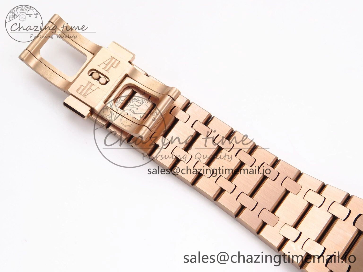 Royal Oak 41mm Openworked 15407 RG THBF 1:1 Best Edition on RG Bracelet SA3132