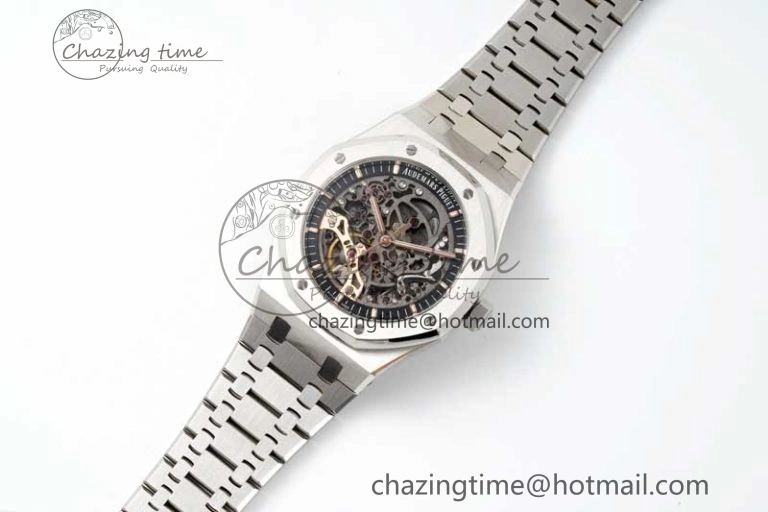 Royal Oak 41mm Openworked 15407 SS APSF 1:1 Best Edition on SS Bracelet A3132
