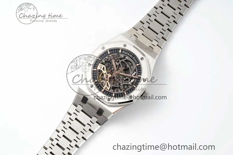 Royal Oak 41mm Openworked 15407 SS APSF 1:1 Best Edition on SS Bracelet A3132