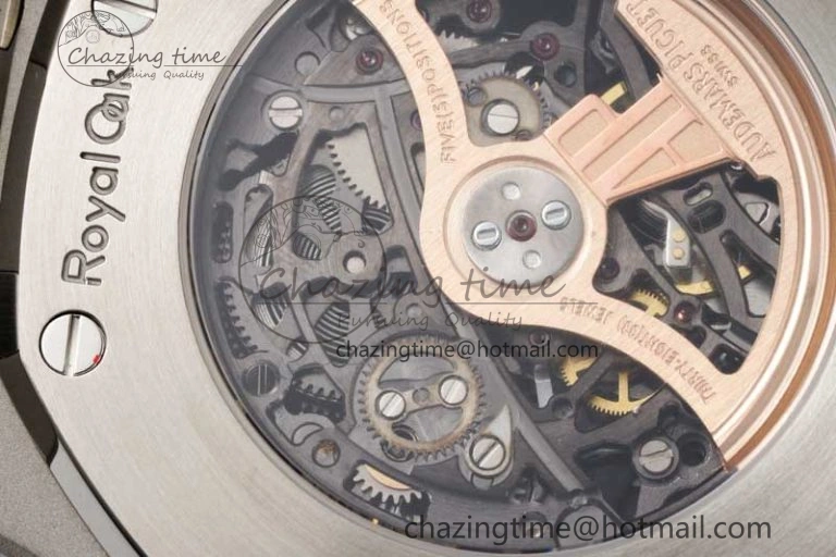 Royal Oak 41mm Openworked 15407 SS APSF 1:1 Best Edition on SS Bracelet A3132