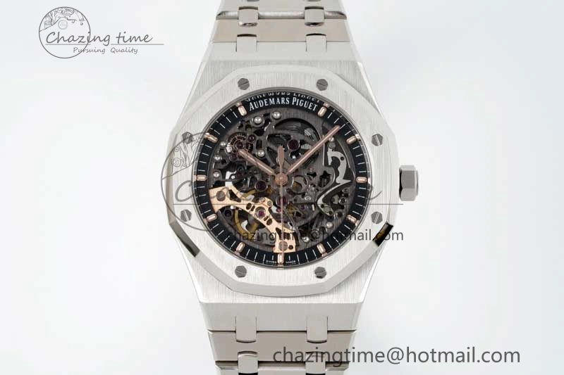Royal Oak 41mm Openworked 15407 SS APSF 1:1 Best Edition on SS Bracelet A3132
