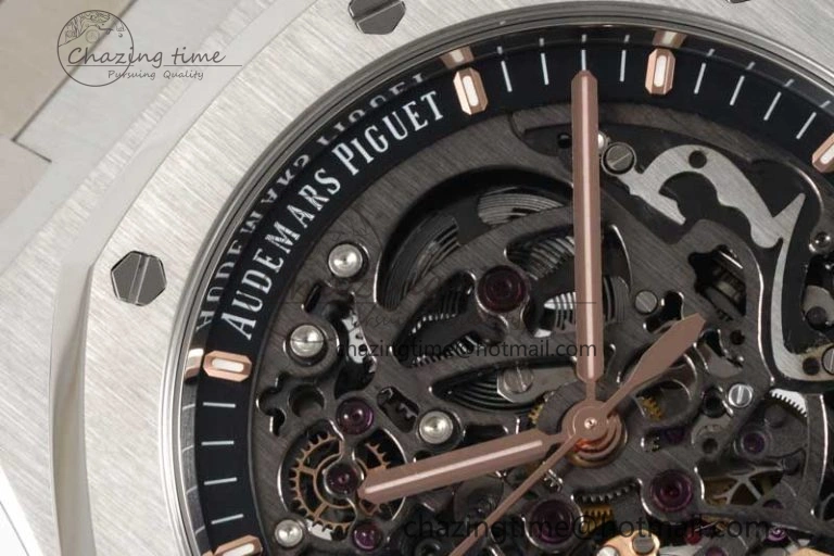 Royal Oak 41mm Openworked 15407 SS APSF 1:1 Best Edition on SS Bracelet A3132