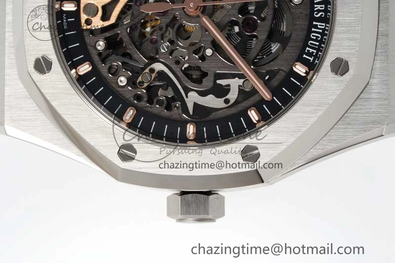 Royal Oak 41mm Openworked 15407 SS APSF 1:1 Best Edition on SS Bracelet A3132