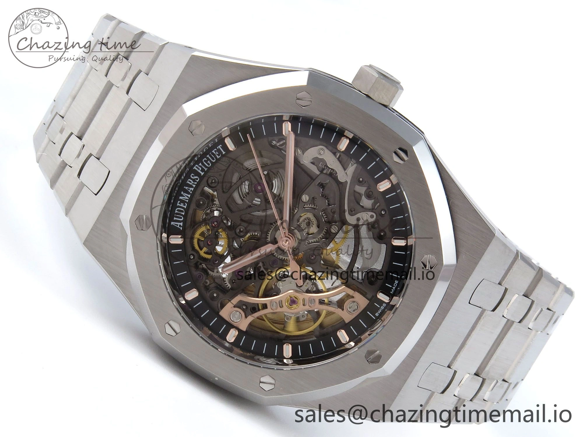 Royal Oak 41mm Openworked 15407 SS THBF 1:1 Best Edition on SS Bracelet SA3132 V2