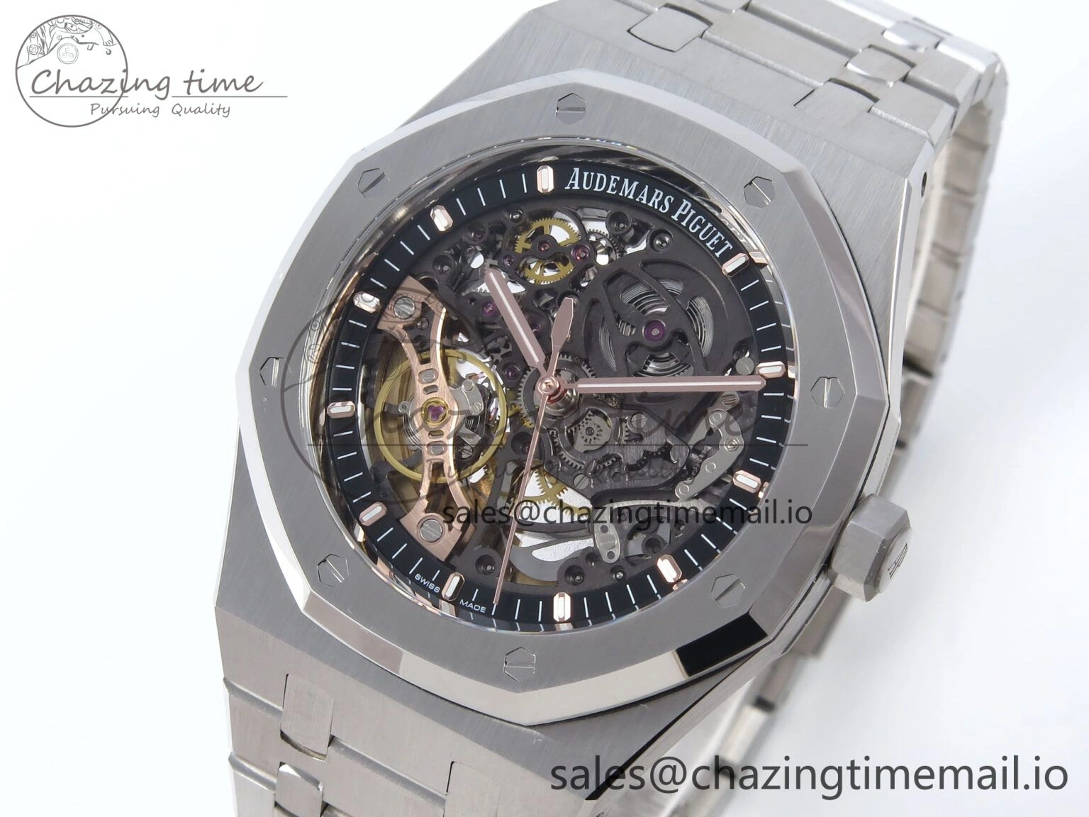 Royal Oak 41mm Openworked 15407 SS THBF 1:1 Best Edition on SS Bracelet SA3132 V2