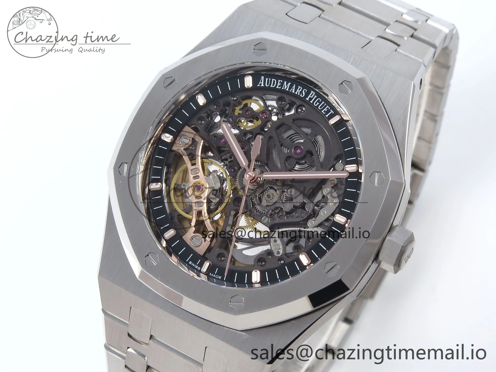 Royal Oak 41mm Openworked 15407 SS THBF 1:1 Best Edition on SS Bracelet SA3132 V2