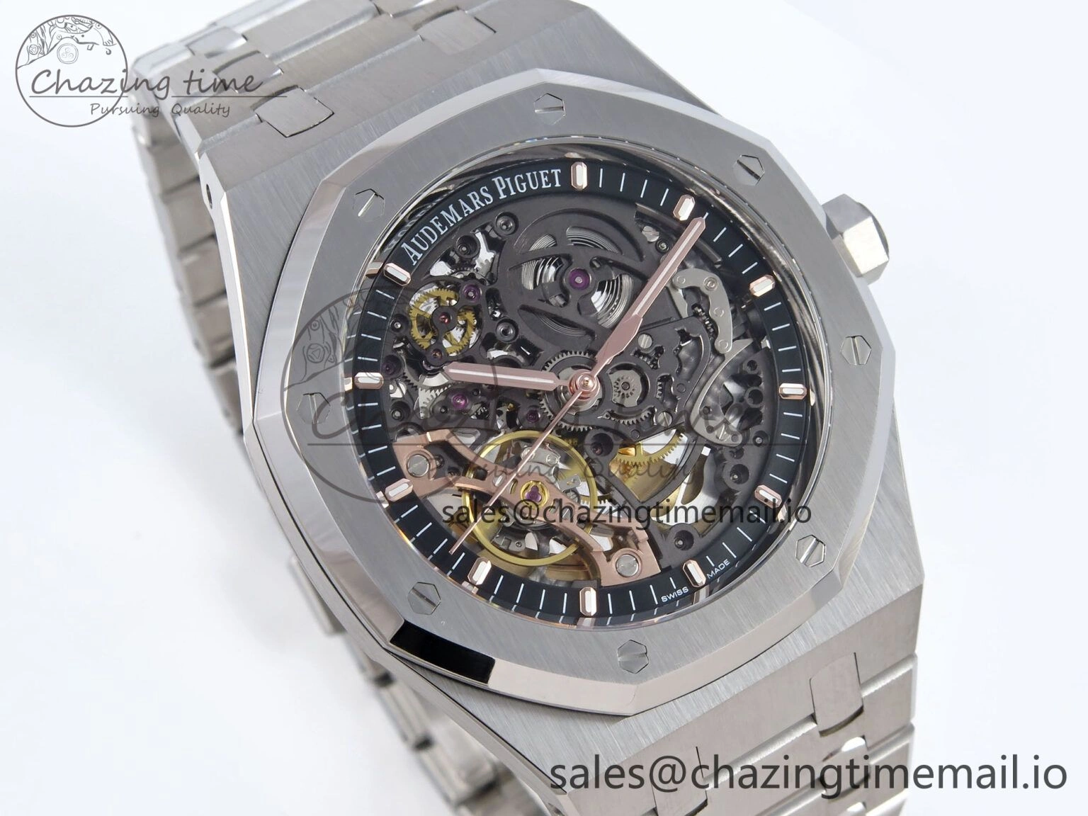 Royal Oak 41mm Openworked 15407 SS THBF 1:1 Best Edition on SS Bracelet SA3132 V2