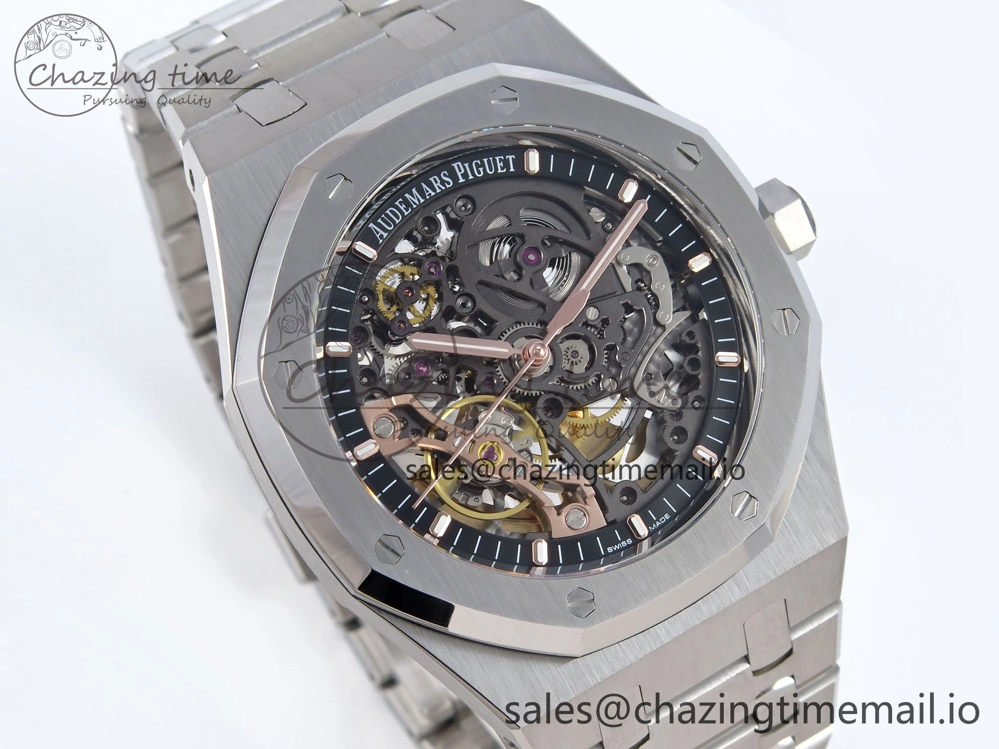 Royal Oak 41mm Openworked 15407 SS THBF 1:1 Best Edition on SS Bracelet SA3132 V2