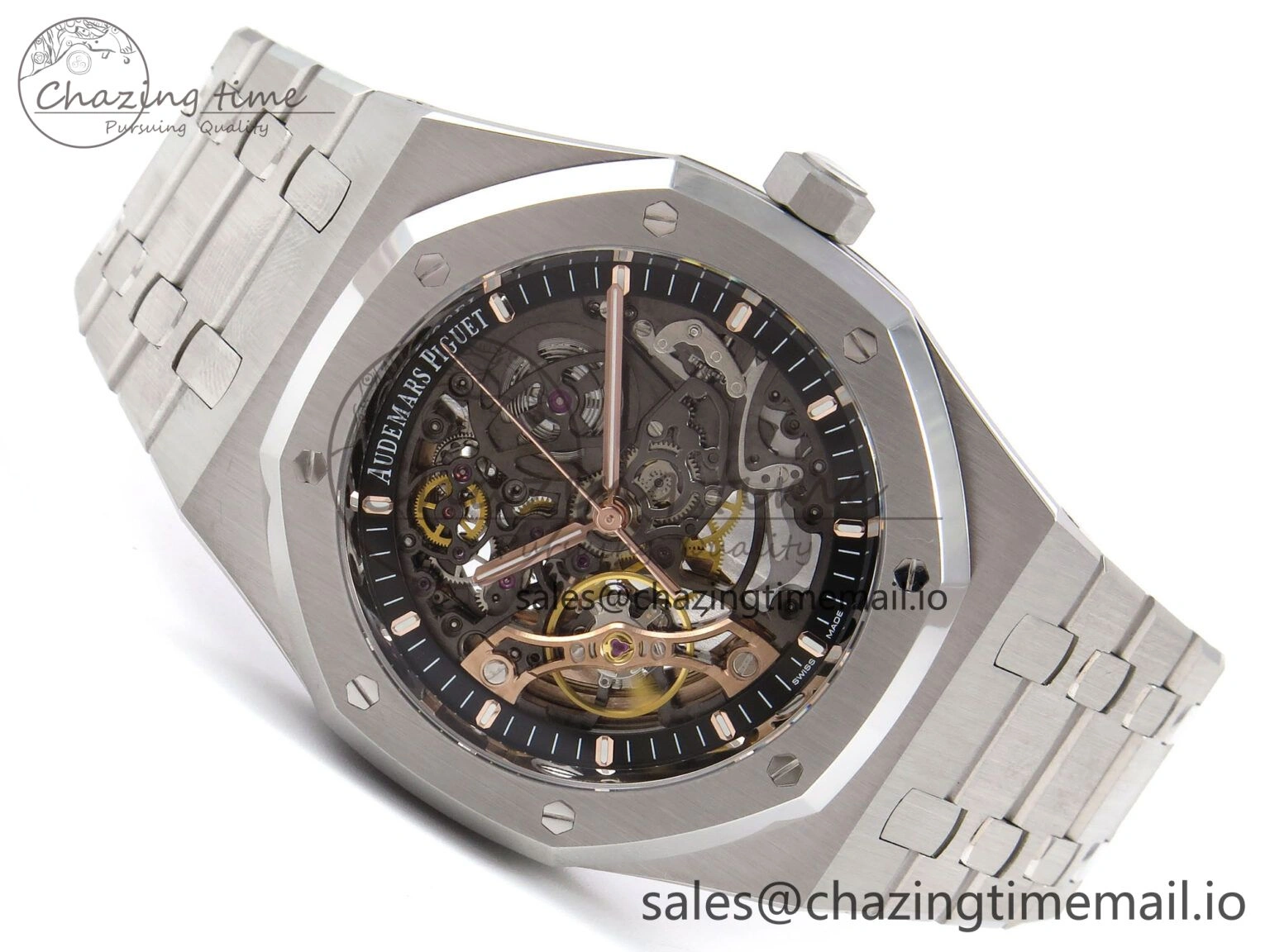Royal Oak 41mm Openworked 15407 SS THBF 1:1 Best Edition on SS Bracelet SA3132