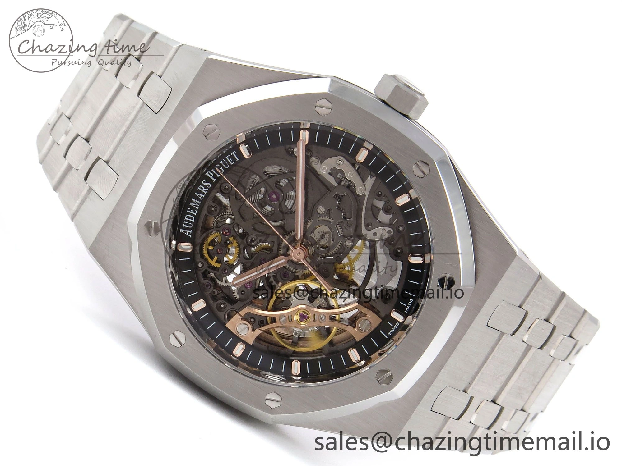 Royal Oak 41mm Openworked 15407 SS THBF 1:1 Best Edition on SS Bracelet SA3132