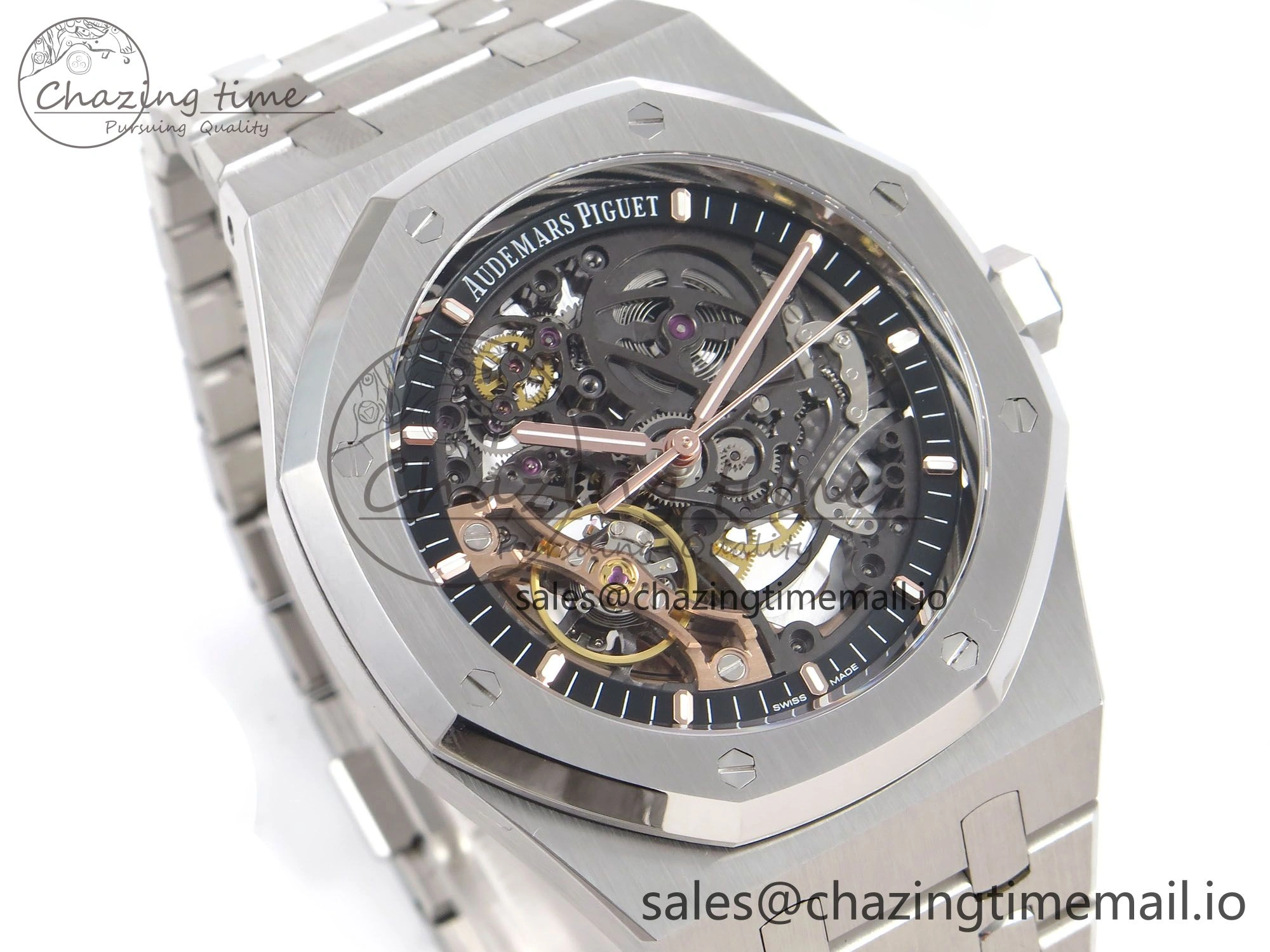 Royal Oak 41mm Openworked 15407 SS THBF 1:1 Best Edition on SS Bracelet SA3132