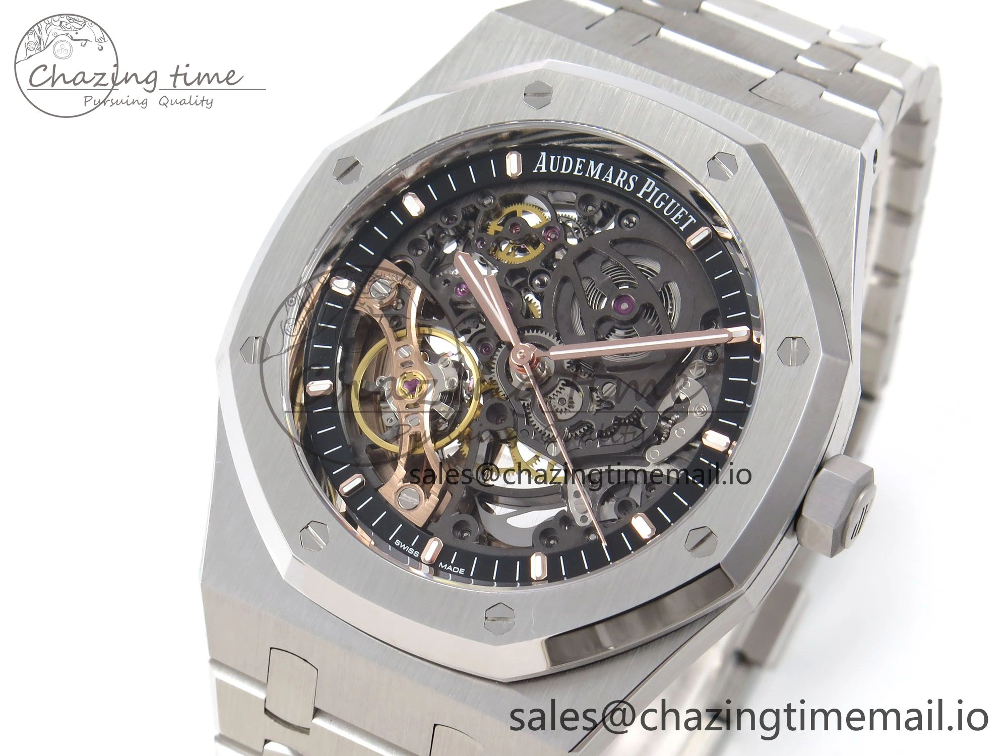 Royal Oak 41mm Openworked 15407 SS THBF 1:1 Best Edition on SS Bracelet SA3132