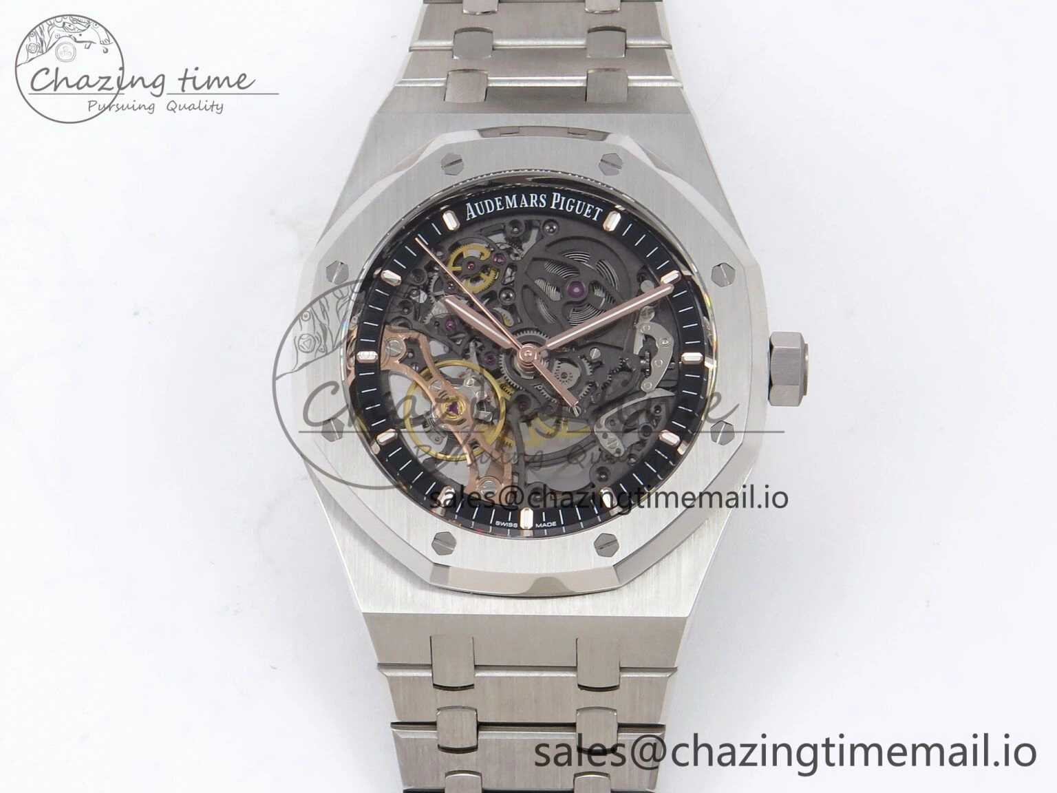 Royal Oak 41mm Openworked 15407 SS THBF 1:1 Best Edition on SS Bracelet SA3132