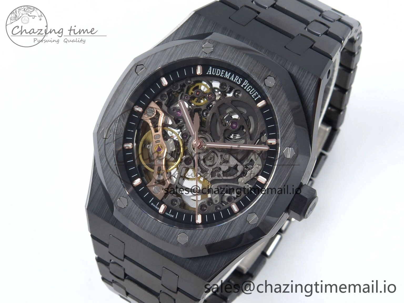 Royal Oak 41mm Openworked Ceramic 15416CE THBF 1:1 Best Edition on Ceramic Bracelet SA3132 V2