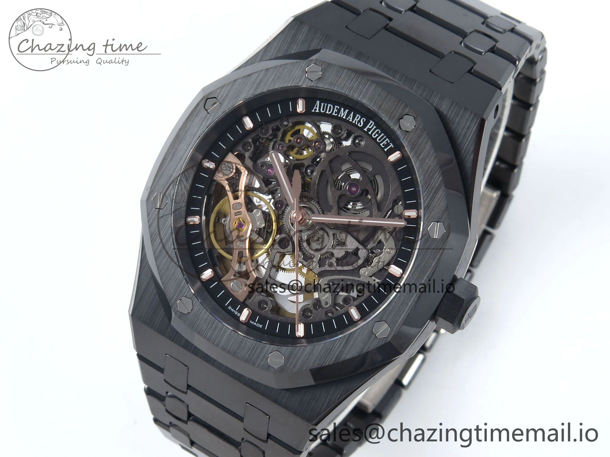 Royal Oak 41mm Openworked Ceramic 15416CE THBF 1:1 Best Edition on Ceramic Bracelet SA3132 V2