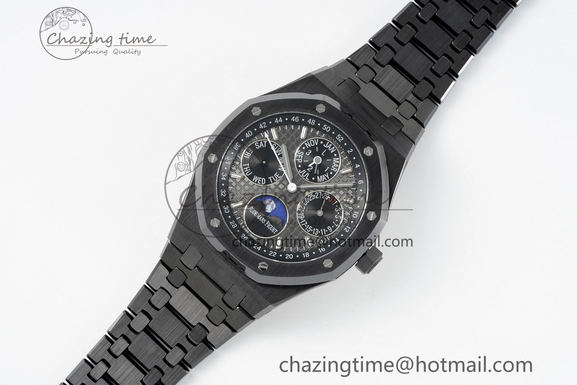 Royal Oak 41mm Perpetual Calendar Black Ceramic APSF1:1 Best Edition Black Dial on Ceramic Bracelet A5134