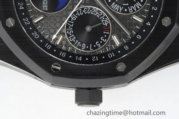 Royal Oak 41mm Perpetual Calendar Black Ceramic APSF1:1 Best Edition Black Dial on Ceramic Bracelet A5134