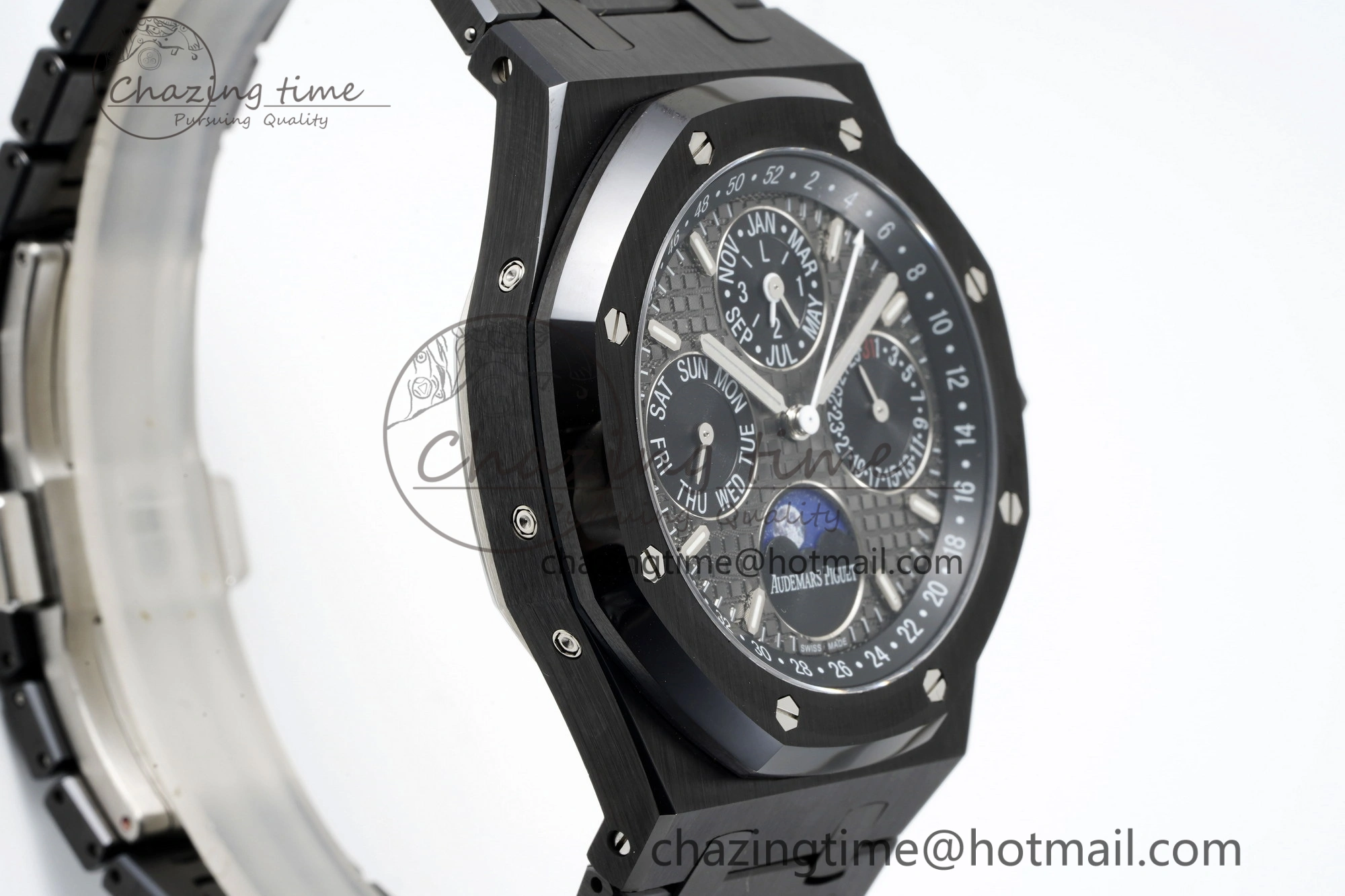 Royal Oak 41mm Perpetual Calendar Black Ceramic APSF1:1 Best Edition Black Dial on Ceramic Bracelet A5134