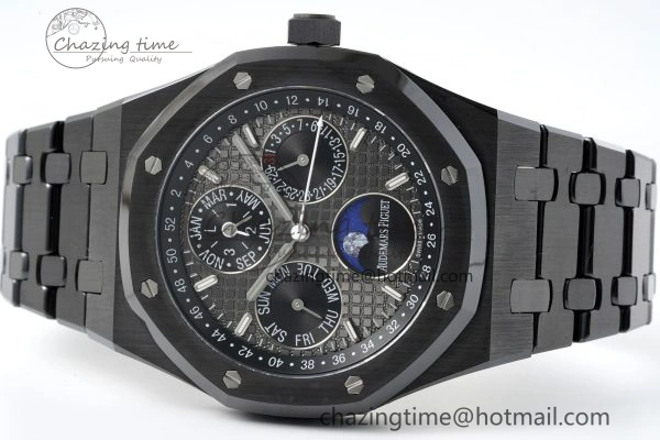 Royal Oak 41mm Perpetual Calendar Black Ceramic APSF1:1 Best Edition Black Dial on Ceramic Bracelet A5134