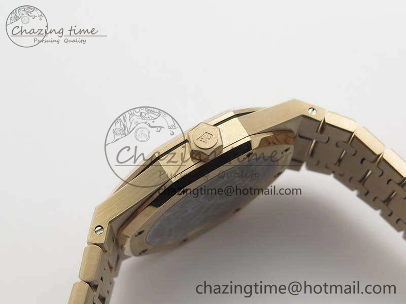 Royal Oak 41mm RG CY Best Edition Skeleton Dial On RG Bracelet FLYING TOURBY (Free Leather Strap)