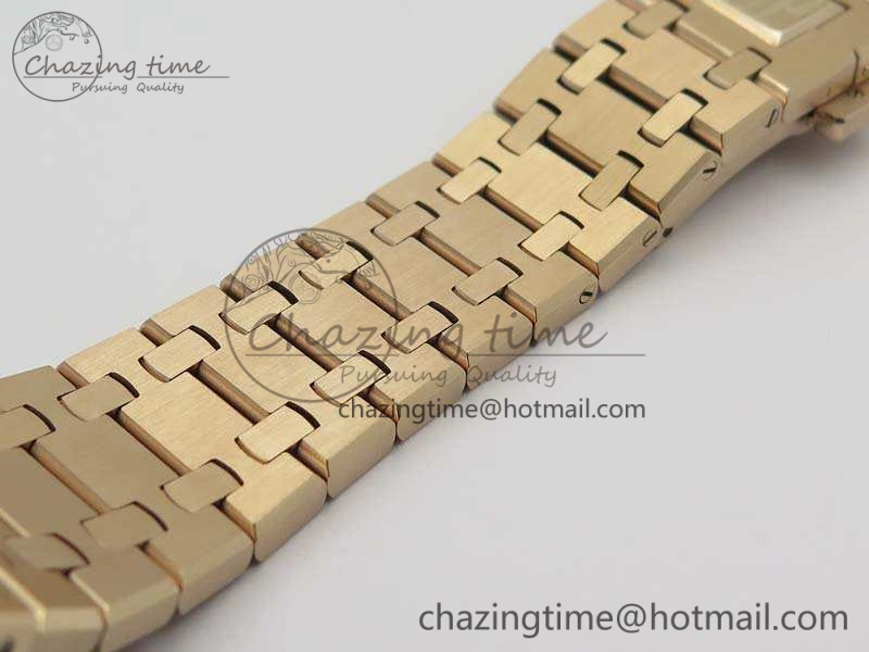Royal Oak 41mm RG CY Best Edition Skeleton Dial On RG Bracelet FLYING TOURBY (Free Leather Strap)