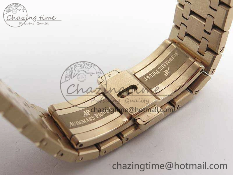 Royal Oak 41mm RG CY Best Edition Skeleton Dial On RG Bracelet FLYING TOURBY (Free Leather Strap)