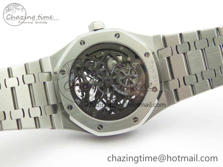 Royal Oak 41mm SS CY Best Edition Skeleton Dial On SS Bracelet FLYING TOURBY