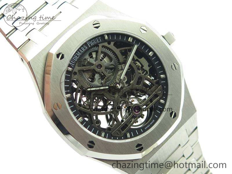Royal Oak 41mm SS CY Best Edition Skeleton Dial On SS Bracelet FLYING TOURBY