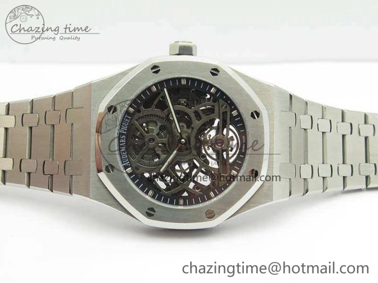 Royal Oak 41mm SS CY Best Edition Skeleton Dial On SS Bracelet FLYING TOURBY
