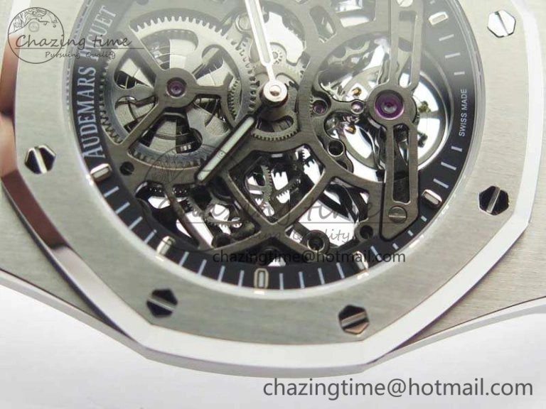 Royal Oak 41mm SS CY Best Edition Skeleton Dial On SS Bracelet FLYING TOURBY
