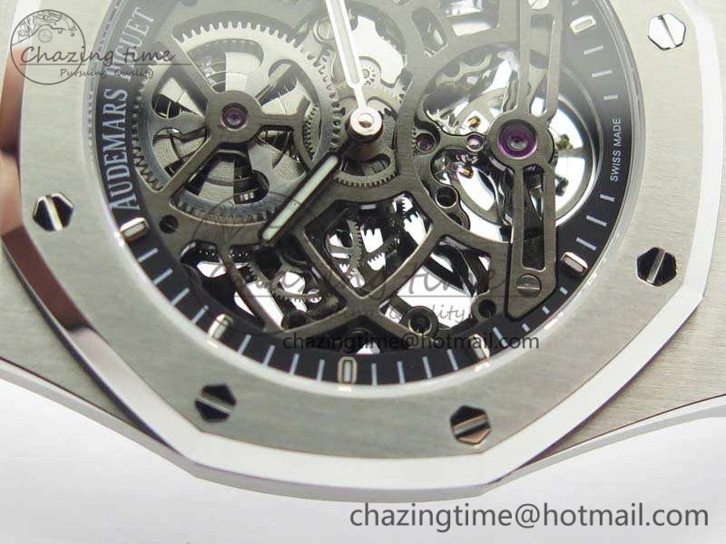 Royal Oak 41mm SS CY Best Edition Skeleton Dial On SS Bracelet FLYING TOURBY