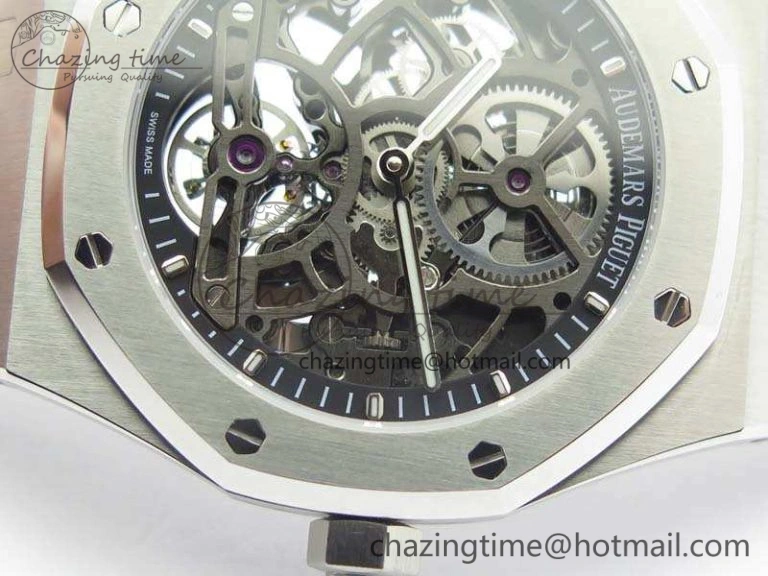 Royal Oak 41mm SS CY Best Edition Skeleton Dial On SS Bracelet FLYING TOURBY