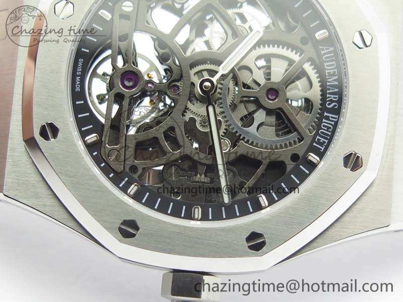 Royal Oak 41mm SS CY Best Edition Skeleton Dial On SS Bracelet FLYING TOURBY