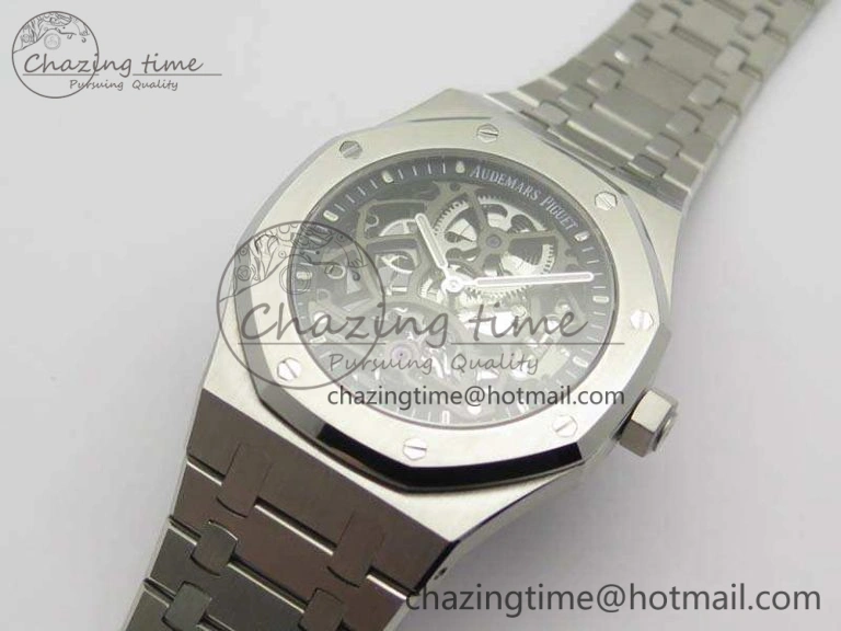 Royal Oak 41mm SS CY Best Edition Skeleton Dial On SS Bracelet FLYING TOURBY