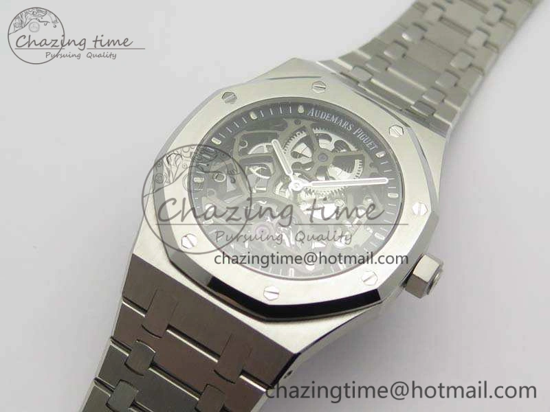 Royal Oak 41mm SS CY Best Edition Skeleton Dial On SS Bracelet FLYING TOURBY
