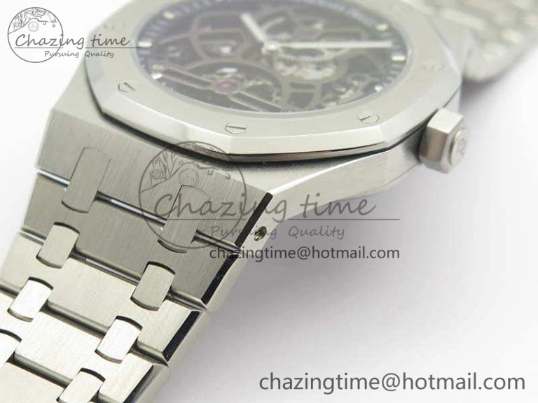 Royal Oak 41mm SS CY Best Edition Skeleton Dial On SS Bracelet FLYING TOURBY