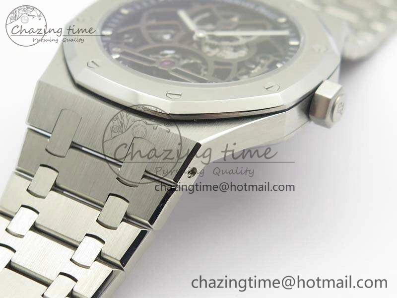 Royal Oak 41mm SS CY Best Edition Skeleton Dial On SS Bracelet FLYING TOURBY