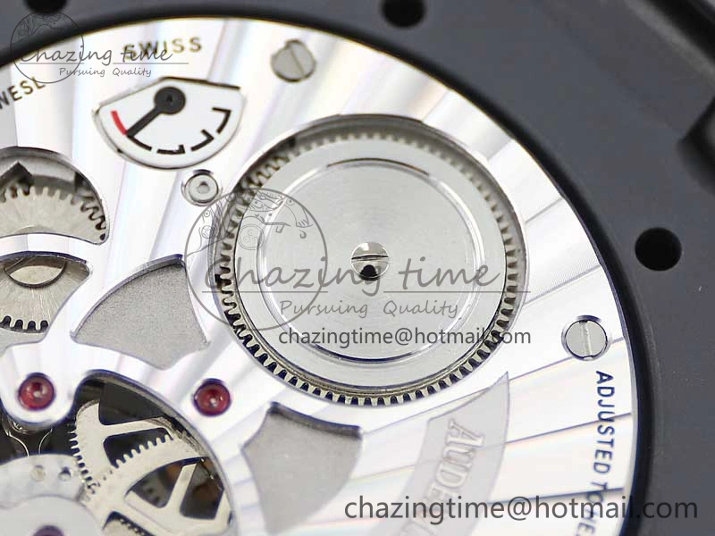 Royal Oak 41mm Tourbillon DLC R8 Best Edition Black Dial on DLC Bracelet V2