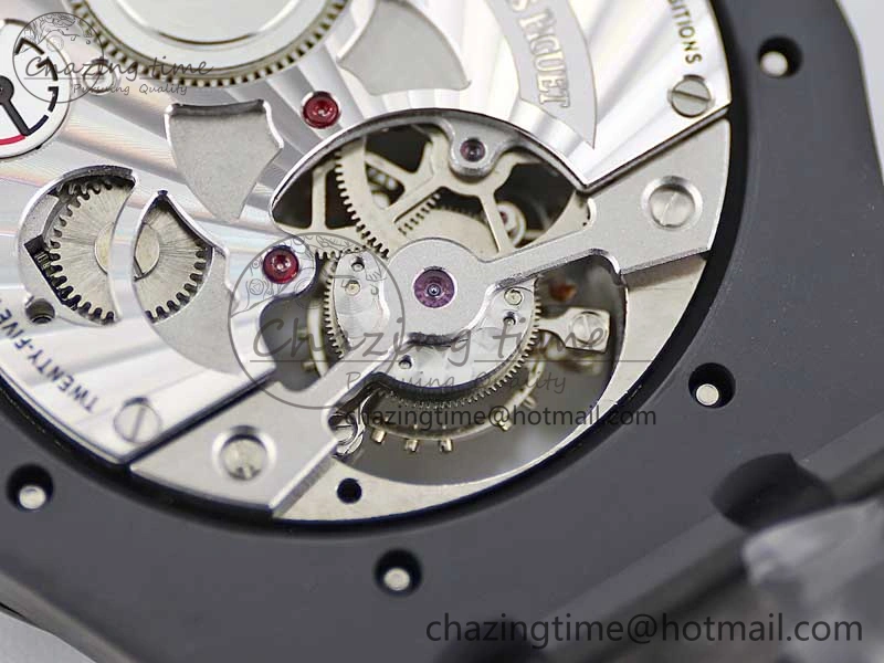 Royal Oak 41mm Tourbillon DLC R8 Best Edition Black Dial on DLC Bracelet V2